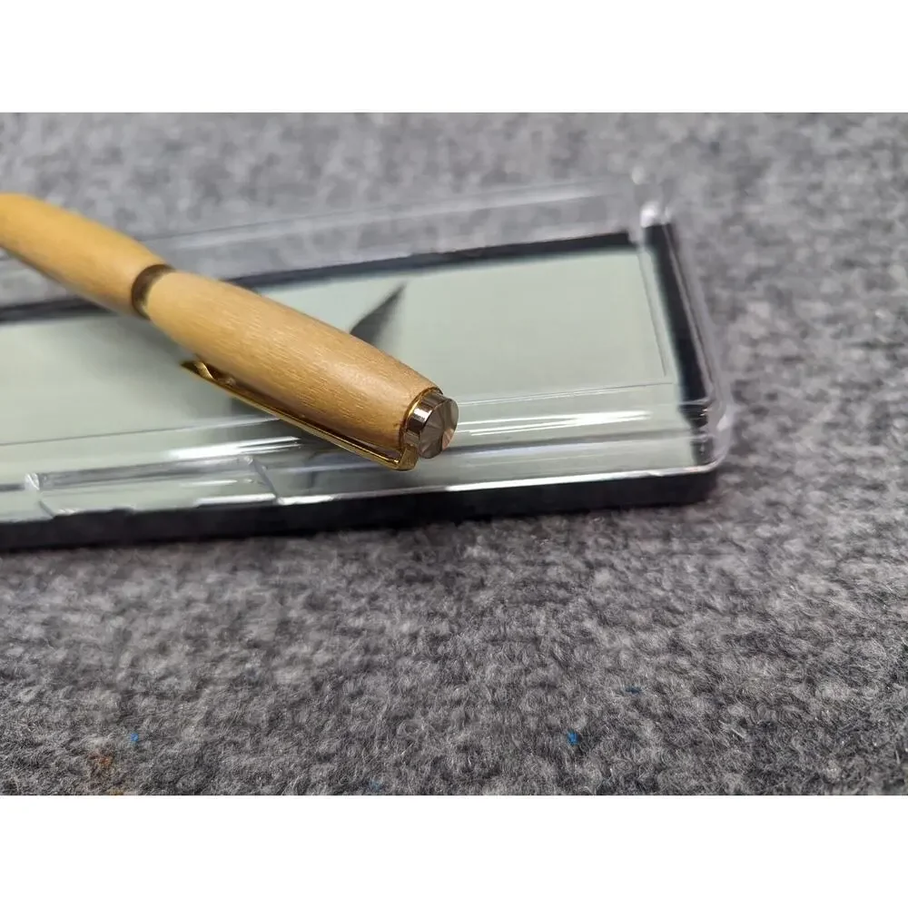 Slimline Twist Pen Gold‎ finish Black Limba Body Hand Turned Pen